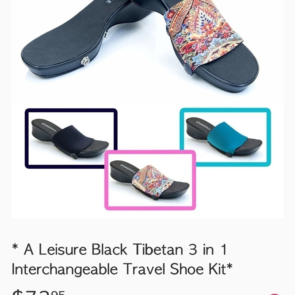 Onesole Shoes with Exchangeable Tops - 10 - Picture 6 of 6
